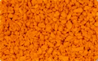 Orange TPV rubber granule color sample