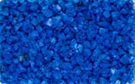 Medium Blue TPV rubber granule color sample